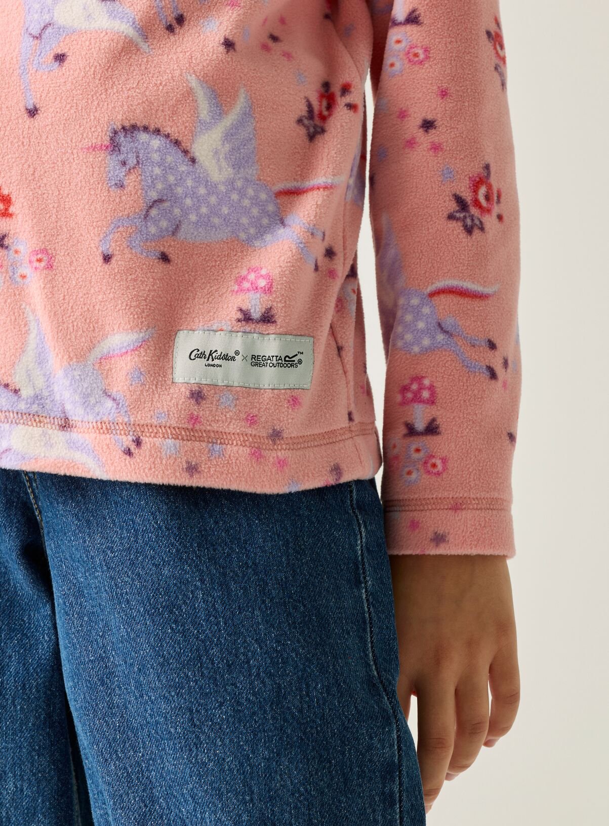 REGATTA Cath Kidston Junior Half Zip Fleece 3-4 Years - Image 6 thumbnail
